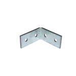 horizontal junction angle bracket for  aluminium joist h27 mm and lateral  finishing h55