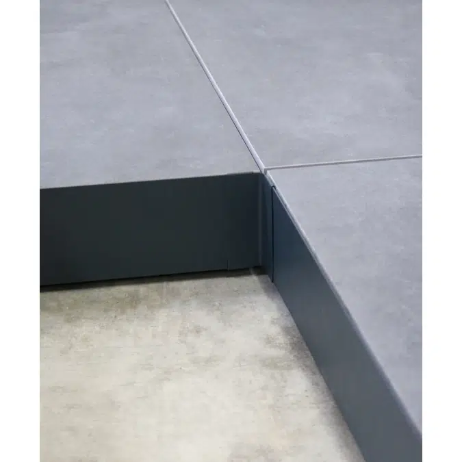 Angle rentrant pour profilé de finition