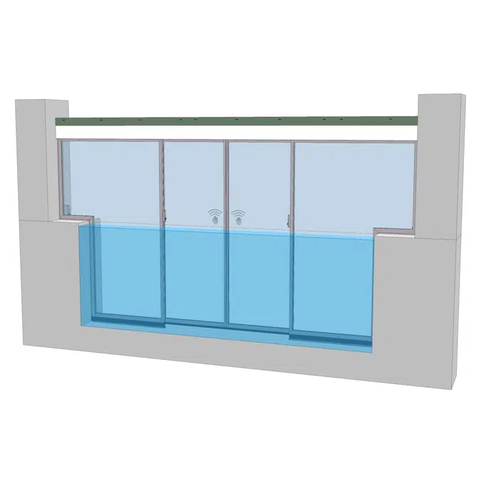 METEK SLIDING POOL DOOR DF2