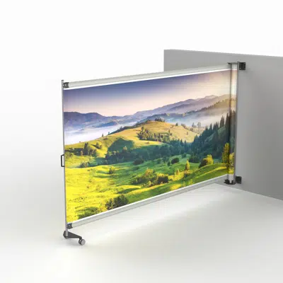 Image for KwickScreen Air - Hospital Privacy and Infection Control Screen - Sustainable hospital curtain cubicle replacement