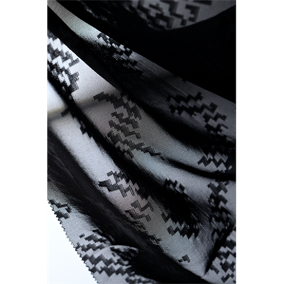 afbeelding voor ”karamiori”technique See-Through Fabric,geometric pattern