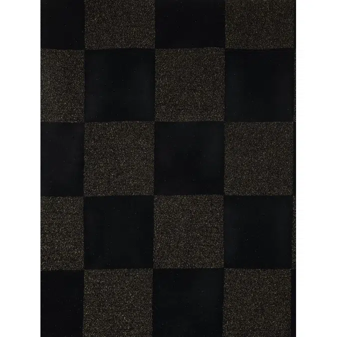 Fabric with Checkerboard design  [ ICHIMATSU ]_GOLDxBLACK