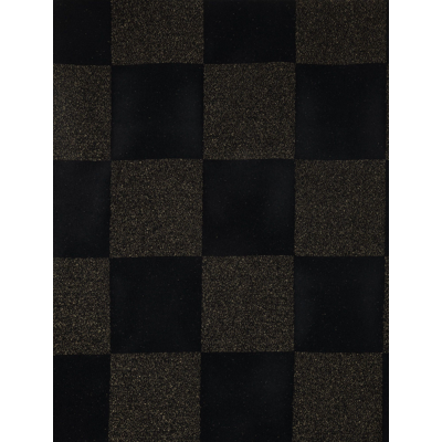 Fabric with Checkerboard design  [ ICHIMATSU ]_GOLDxBLACK图像