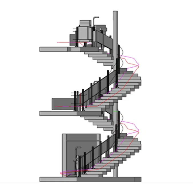 Hiro 320 lift - curved staircases