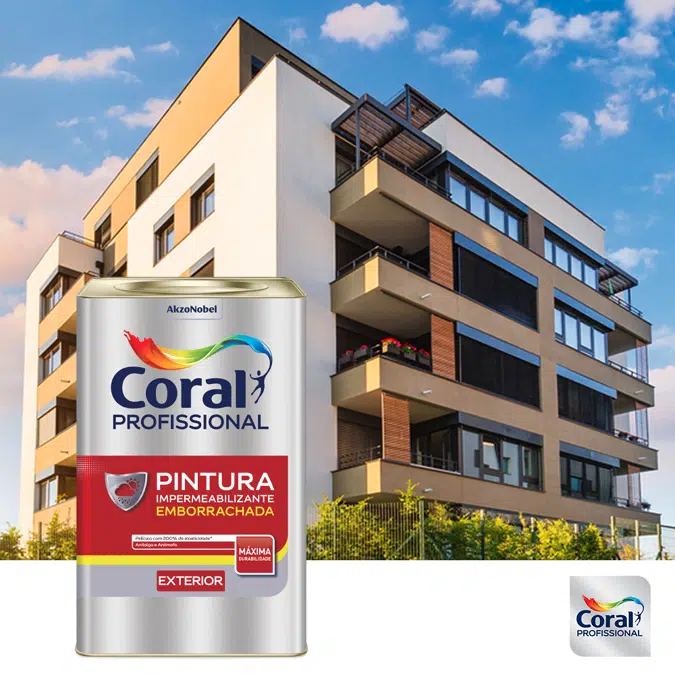 Coral Professional Rubbered Waterproofing Paint
