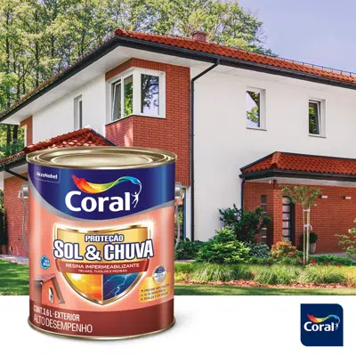 Coral Sun & Rain Protection Waterproofing Resin için görüntü