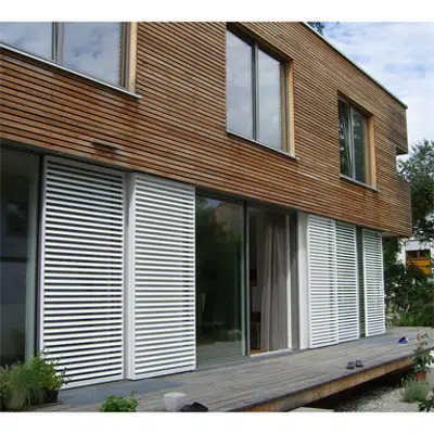 afbeelding voor Manual Sliding Shutter symmetric, double leaf