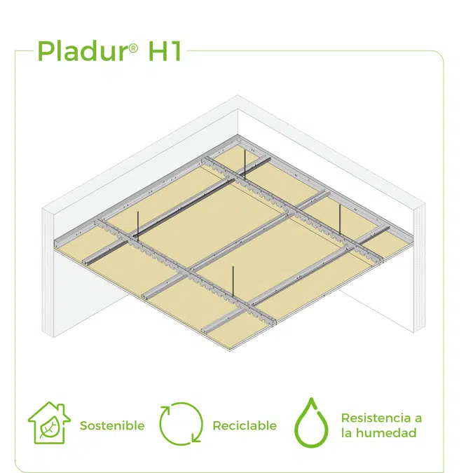 4.4.1 CEILINGS - PH-45 + T-45 profiles twin frame suspended
