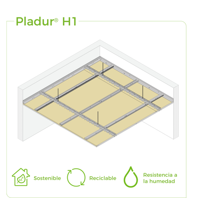 Image for 4.4.1 CEILINGS - PH-45 + T-45 profiles twin frame suspended