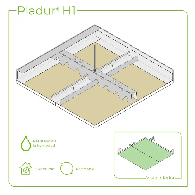 4.4.1 CEILINGS - PH-45 + T-45 profiles twin frame suspended