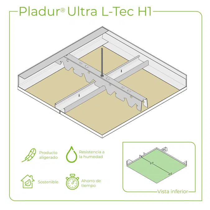 4.4.1 CEILINGS - PH-45 + T-45 profiles twin frame suspended