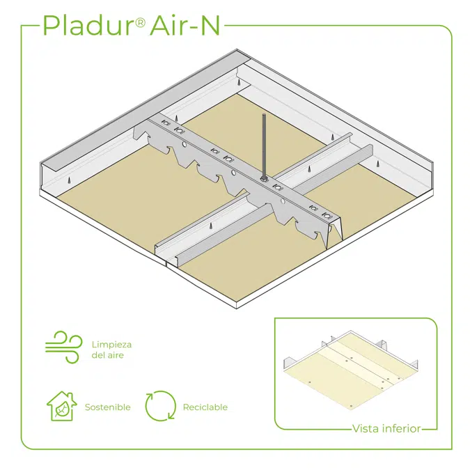 4.4.1 CEILINGS - PH-45 + T-45 profiles twin frame suspended