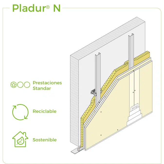 2.3.1 WALL LININGS - T-45 + PL profiles