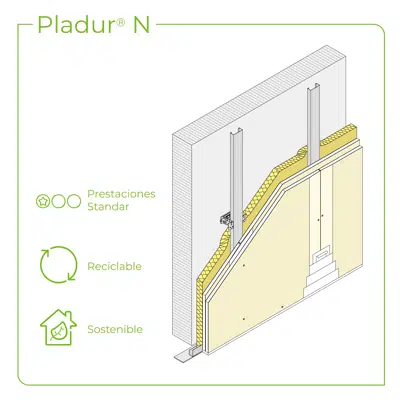 2.3.1 WALL LININGS - T-45 + PL profiles için görüntü