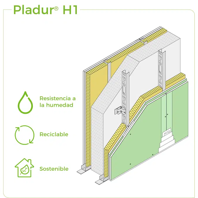 1.3.1 PARTITION WALLS BETWEEN HOUSES - Twin cavity partition with traditional wall assembly