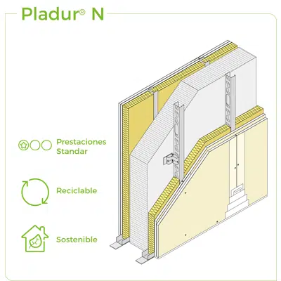Image for 1.3.1 PARTITION WALLS BETWEEN HOUSES - Twin cavity partition with traditional wall assembly