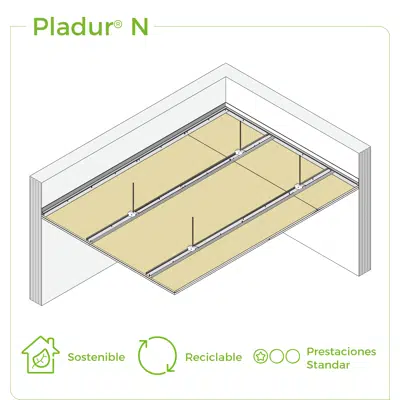 Image for 4.2.1 CEILINGS - T-45 profiles single frame suspended