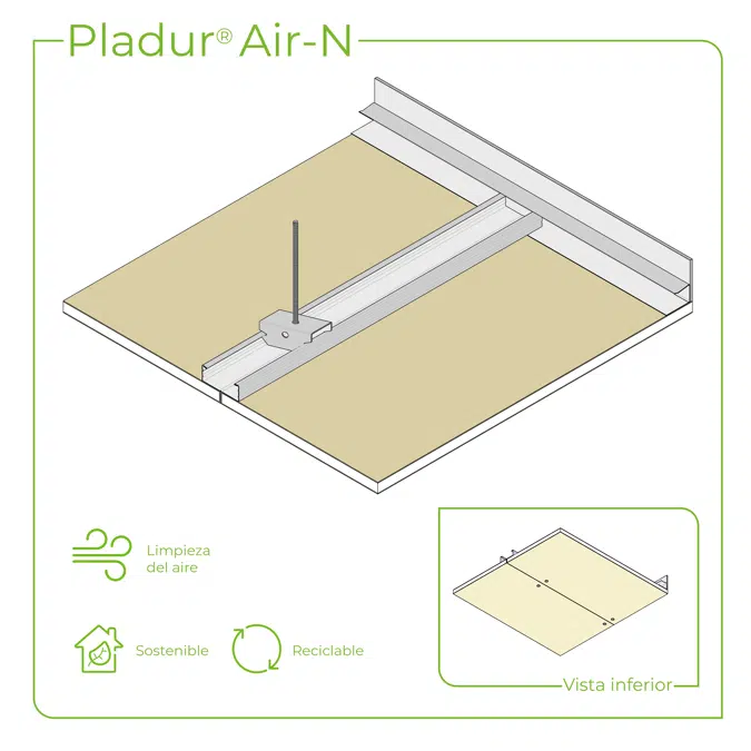 4.2.1 CEILINGS - T-45 profiles single frame suspended