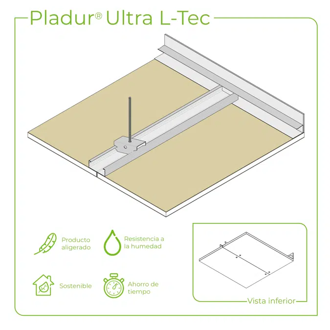 4.2.1 CEILINGS - T-45 profiles single frame suspended