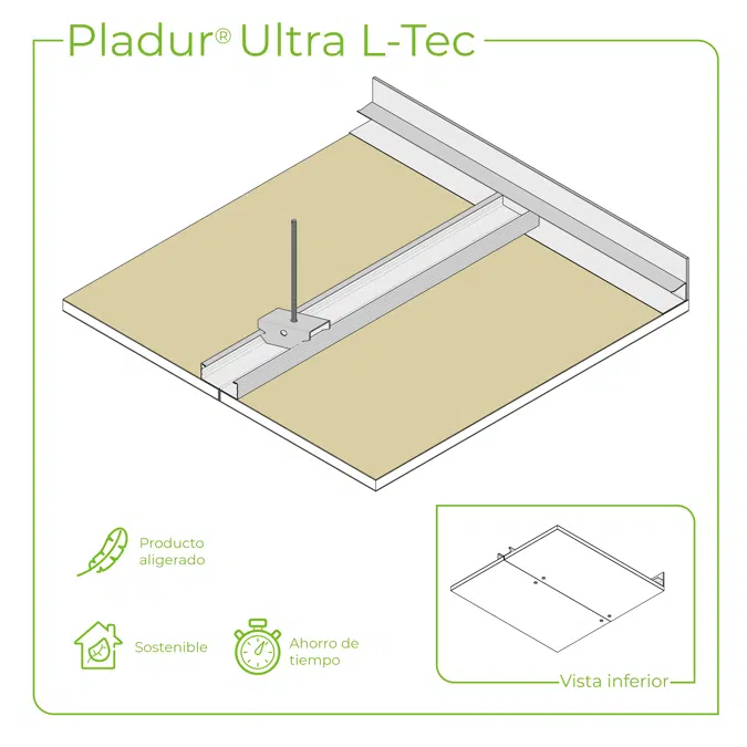 4.2.1 CEILINGS - T-45 profiles single frame suspended