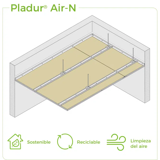 4.2.1 CEILINGS - T-45 profiles single frame suspended