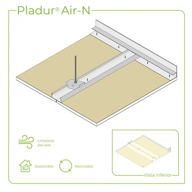 4.2.1 CEILINGS - T-45 profiles single frame suspended