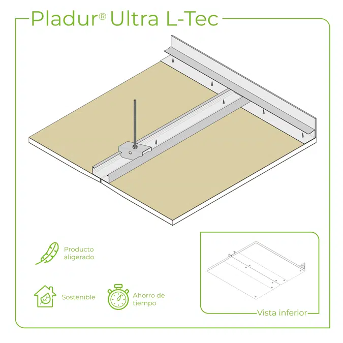 4.2.1 CEILINGS - T-45 profiles single frame suspended