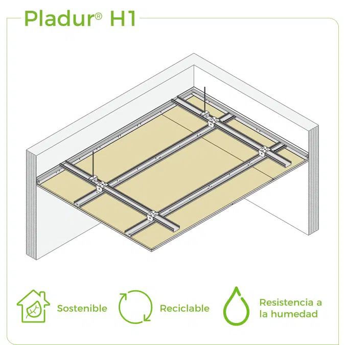 4.2.2 CEILINGS - T-45 + PL profiles single frame suspended