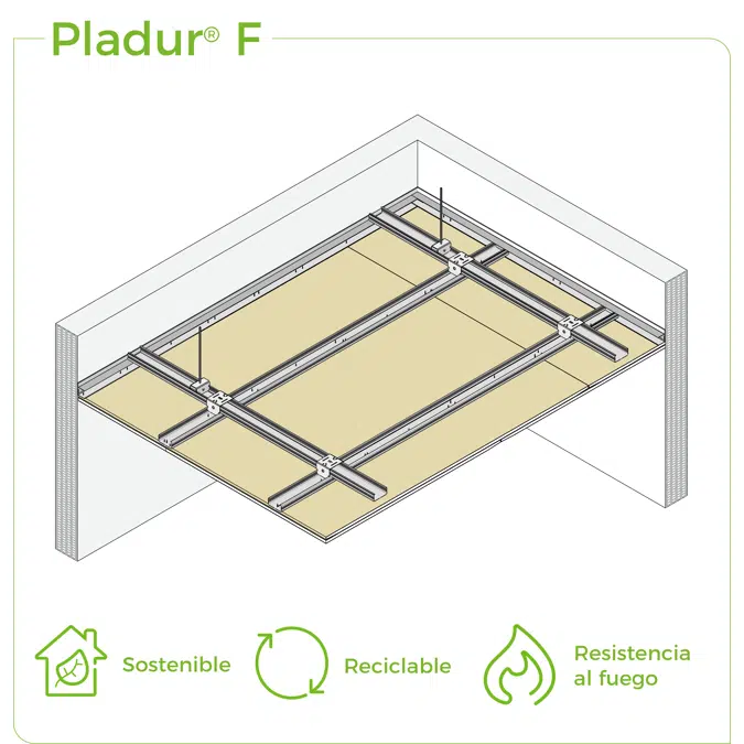 4.2.2 CEILINGS - T-45 + PL profiles single frame suspended