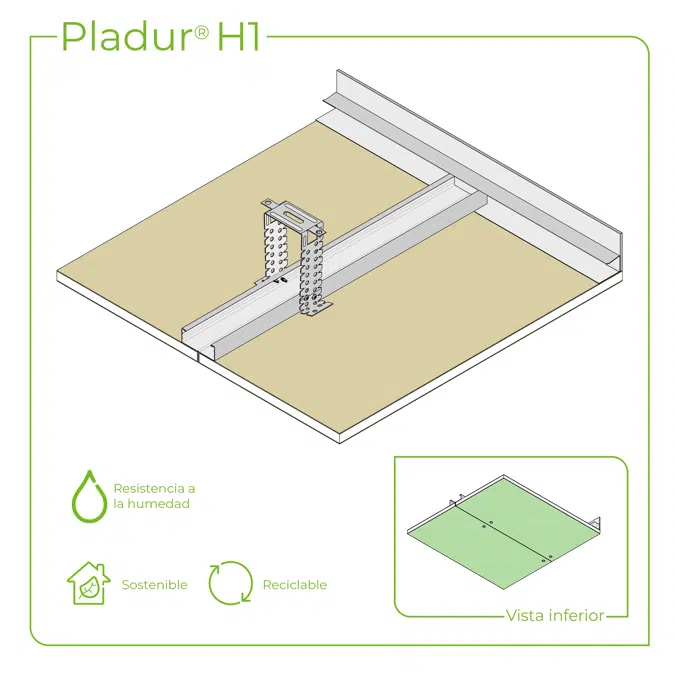 4.2.2 CEILINGS - T-45 + PL profiles single frame suspended