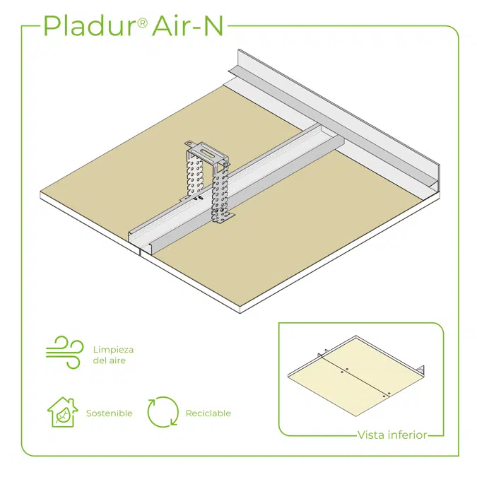 4.2.2 CEILINGS - T-45 + PL profiles single frame suspended