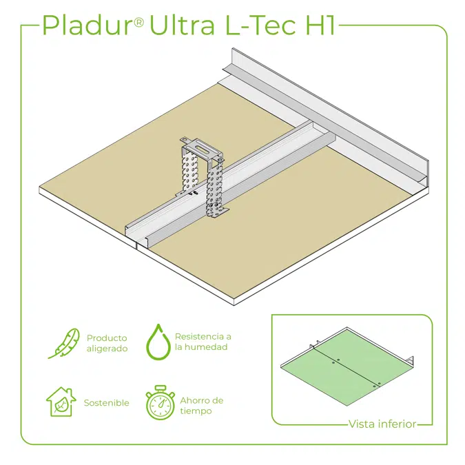 4.2.2 CEILINGS - T-45 + PL profiles single frame suspended