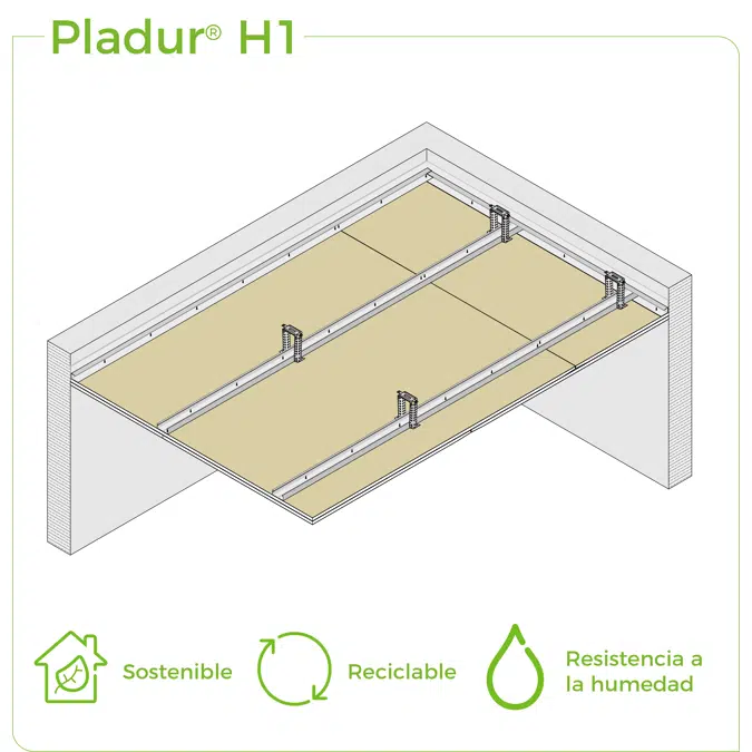 4.2.2 CEILINGS - T-45 + PL profiles single frame suspended