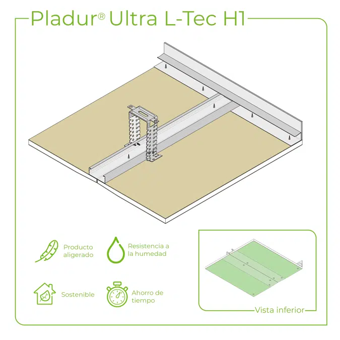 4.2.2 CEILINGS - T-45 + PL profiles single frame suspended