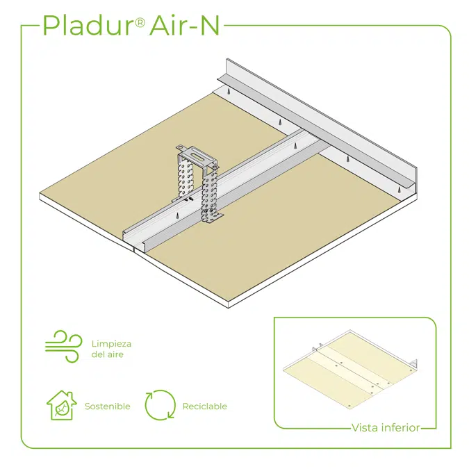 4.2.2 CEILINGS - T-45 + PL profiles single frame suspended