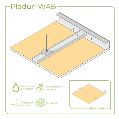 Image for 7.1.1 OUTDOOR CEILING  - WAB T-45 profiles single frame suspended