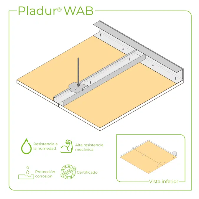 7.1.1 OUTDOOR CEILING  - WAB T-45 profiles single frame suspended