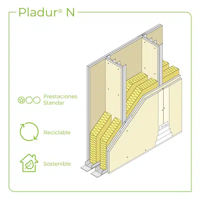 imagem para 5.1.2 SISTEMAS ESPECIAIS - Tabique grande altura com separaçao variável entre estruturas