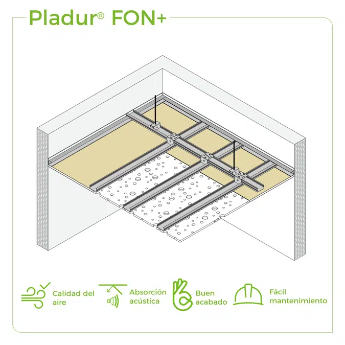 4.5.2 CEILINGS - FON+ T-60 (D) profiles concealed acoustic