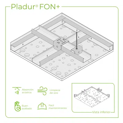 Immagine per 4.5.2 CEILINGS - FON+ T-60 (D) profiles concealed acoustic