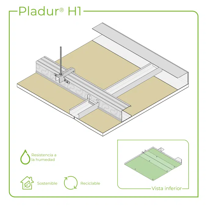 4.6.2 TETOS - Suspenso NEO anchura placa 1200 mm