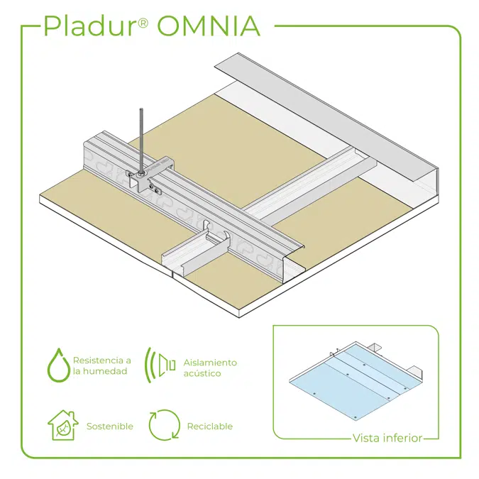 4.6.2 TETOS - Suspenso NEO anchura placa 1200 mm