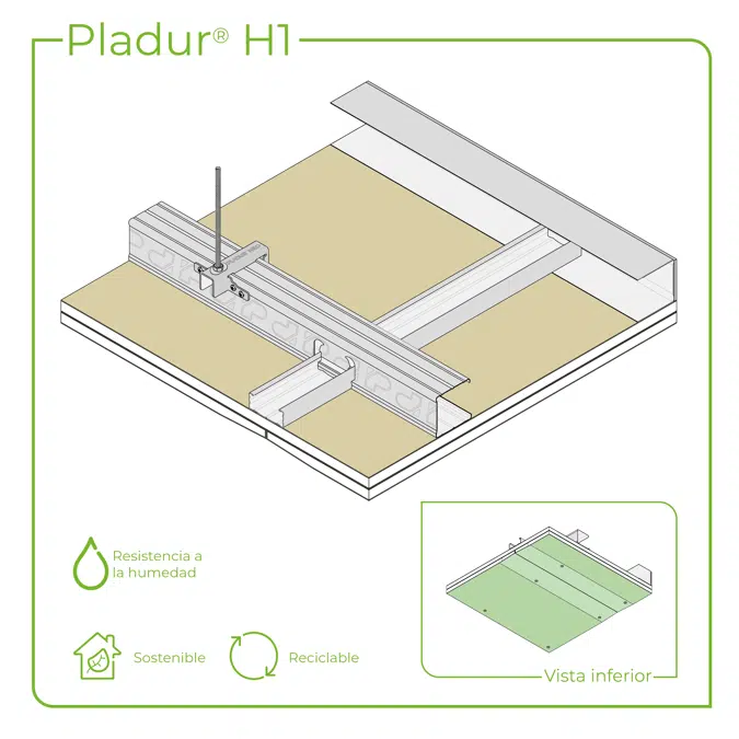 4.6.2 TETOS - Suspenso NEO anchura placa 1200 mm