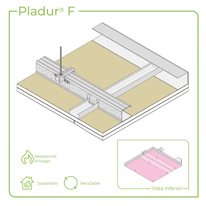 4.6.2 TETOS - Suspenso NEO anchura placa 1200 mm