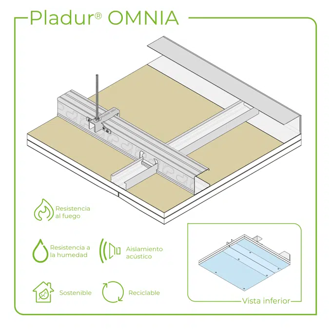 4.6.2 TETOS - Suspenso NEO anchura placa 1200 mm