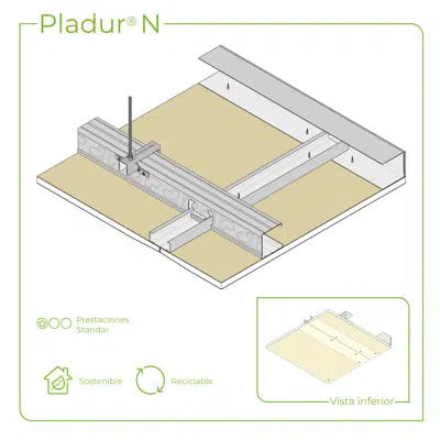 imagem para 4.6.2 TETOS - Suspenso NEO anchura placa 1200 mm