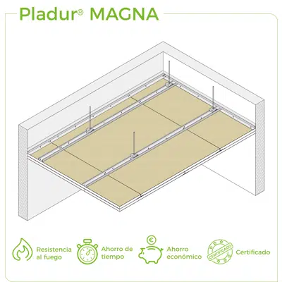 Image pour 4.2.3 CEILINGS - Magna T-45 profiles single frame suspended