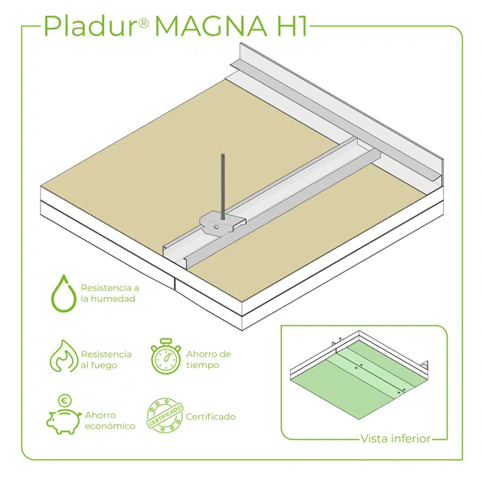 4.2.3 CEILINGS - Magna T-45 profiles single frame suspended