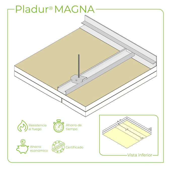 4.2.3 CEILINGS - Magna T-45 profiles single frame suspended