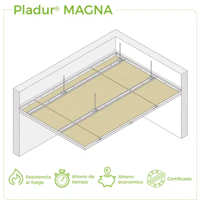 Image for 4.2.3 CEILINGS - Magna T-45 profiles single frame suspended